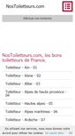 Mobile Screenshot of nostoiletteurs.com